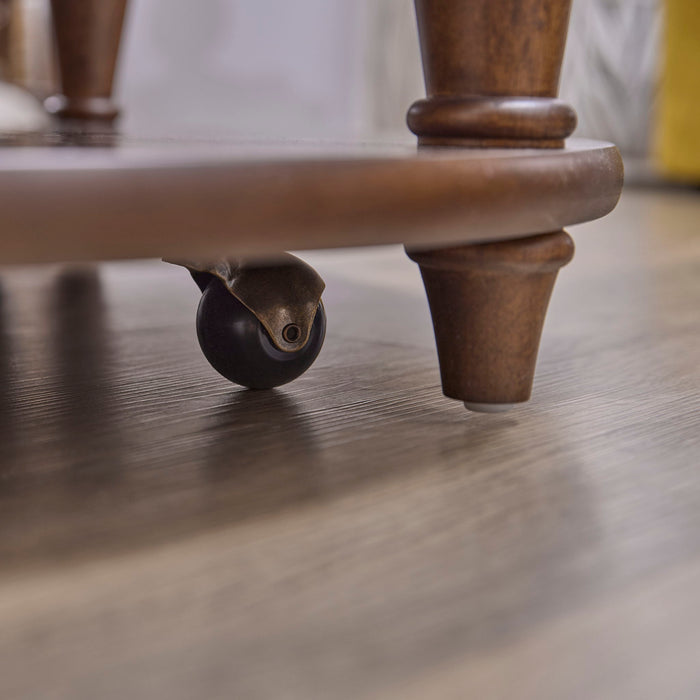 Bellevue - Round Coffee Table With Casters