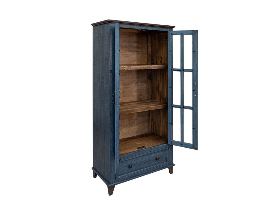 Toscana - 1 Drawer 2 Glass Doors Cabinet