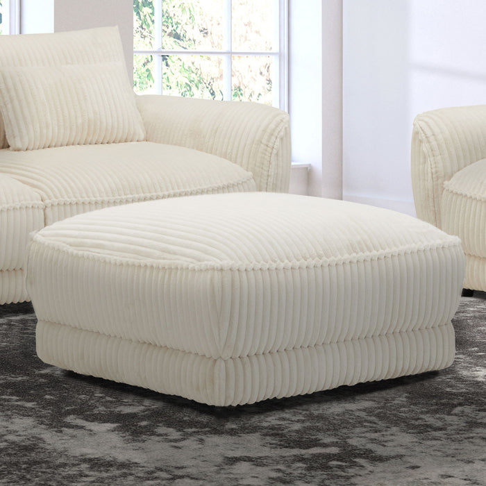 Utopia - Ottoman With Casters - Mega Ivory
