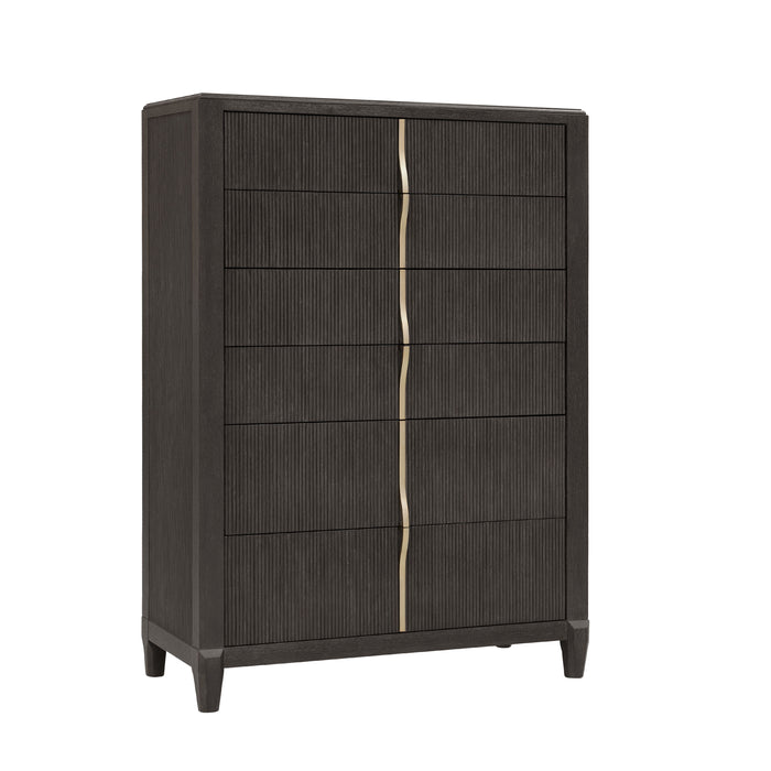 West End Loft - 6-Drawer Chest - Brown