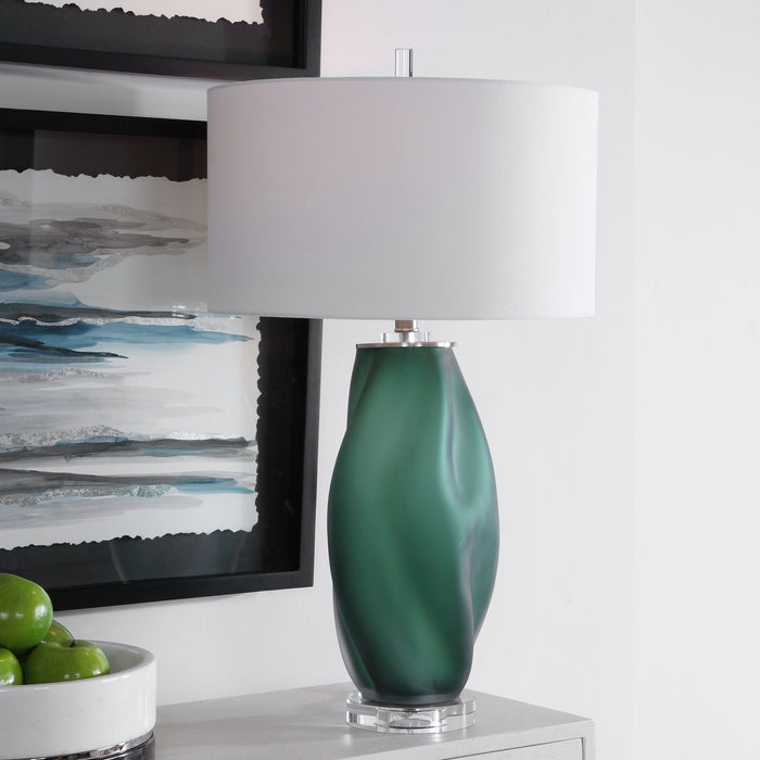 Esmeralda - Glass Table Lamp - Green