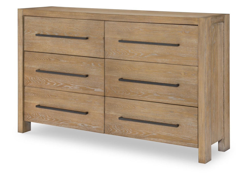Horizons - 6 Drawers Dresser - Weathered Oak