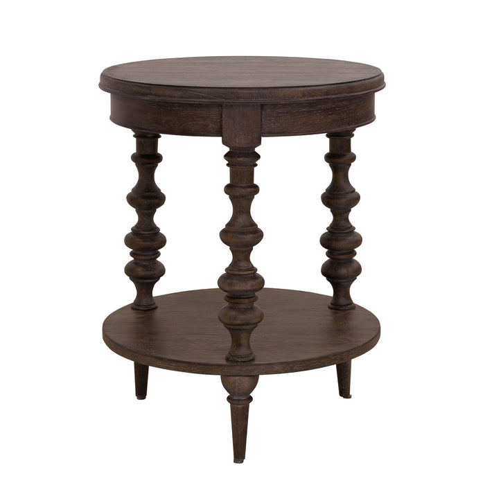 Revival Row - Round End Table - Brown