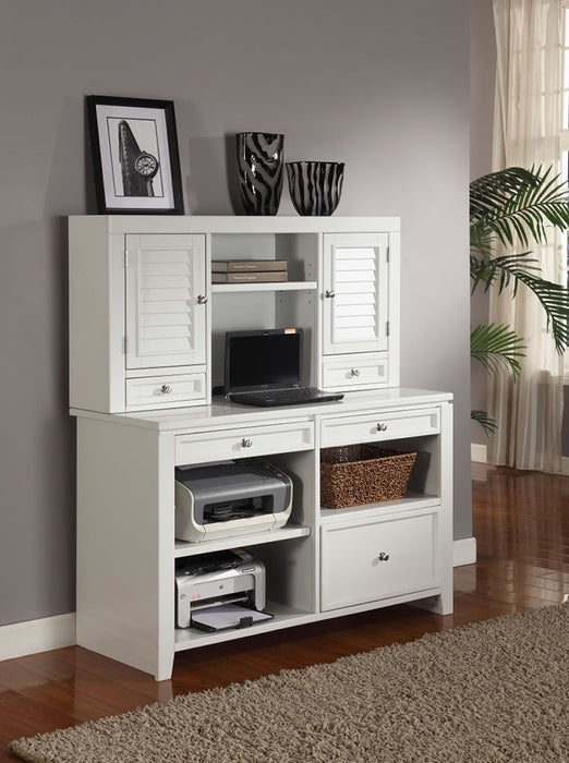 Boca - Credenza With Hutch - Cottage White