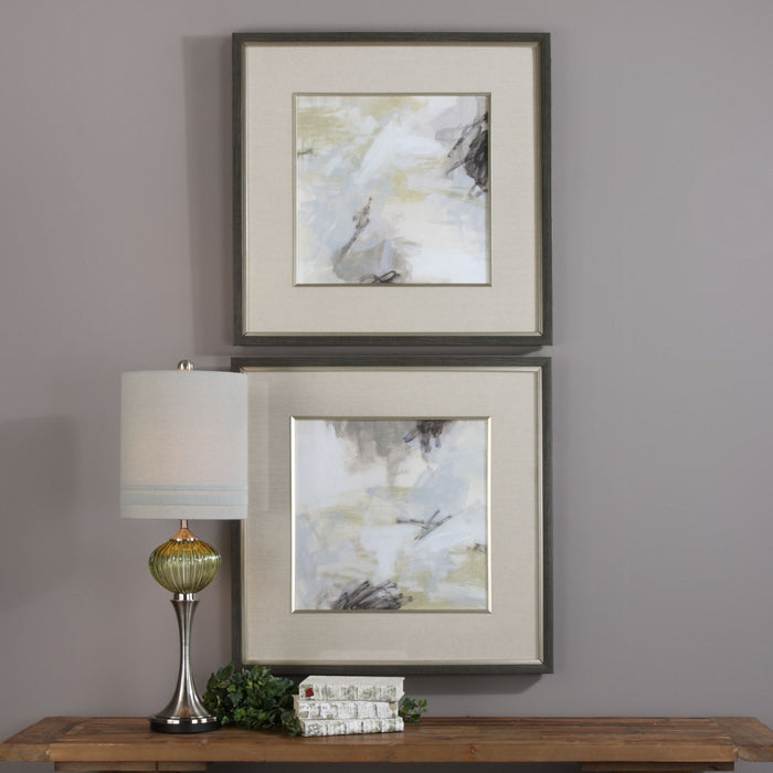 Abstract - Vistas Framed Prints (Set of 2) - Beige