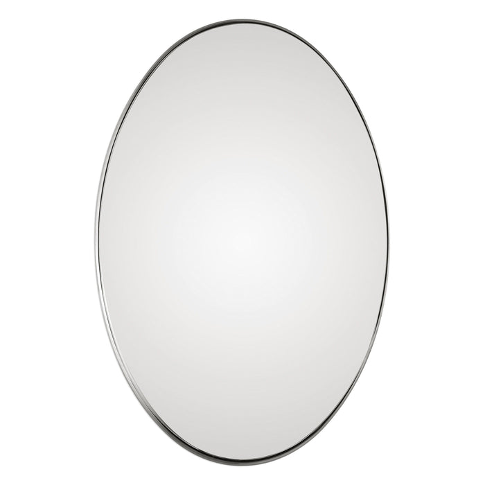 Pursley - Oval Mirror - Brushed Nickel