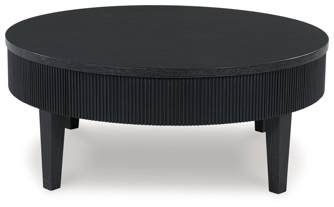 Marstream - Black - Round Cocktail Table