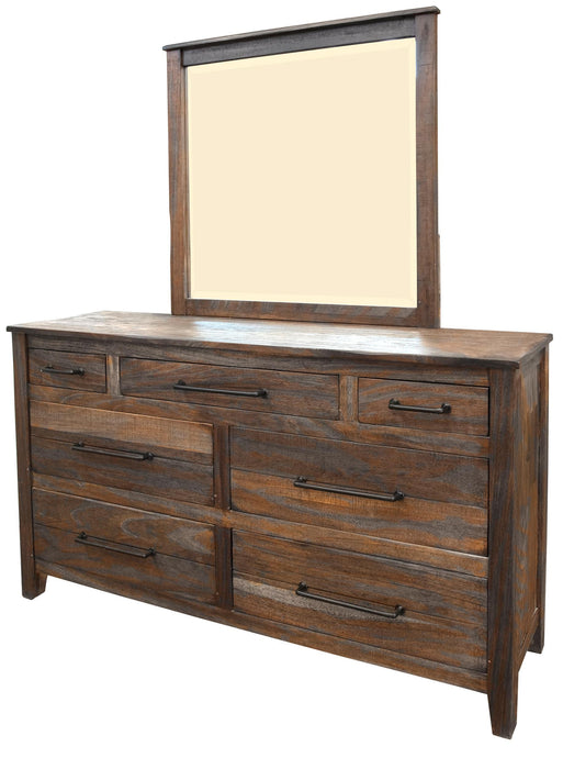 San Luis - Mirror - Deep Brown / Warm Gray Finish