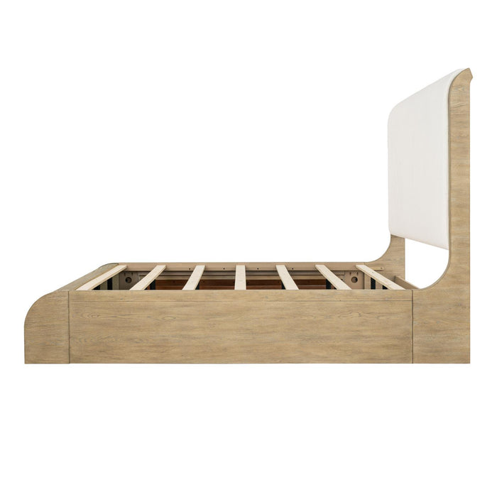 Flow - Complete Upholstered Sleigh Bed