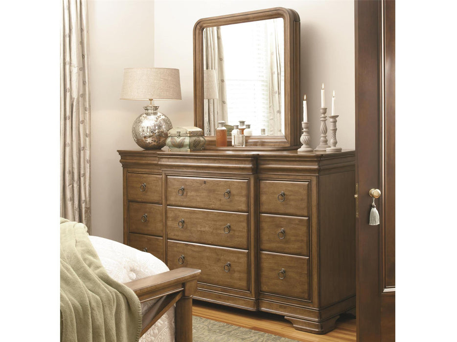 New Lou - Vertical Storage Mirror - Dark Brown