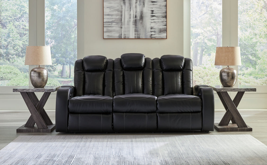 Caveman Den - Midnight - Power Reclining Sofa With Adj Headrest