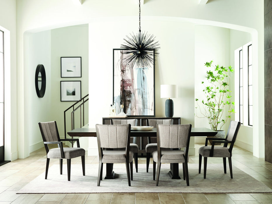 Quincy - Double Pedestal Dining Table - Black