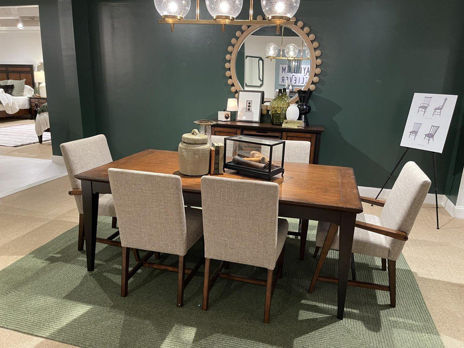 Fenmore - Upholstered Side Chair (Set of 2) - Mocha And Distressed Cherry