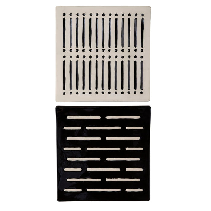 Domino Effect - Modern Wall Decor (Set of 2) - Black