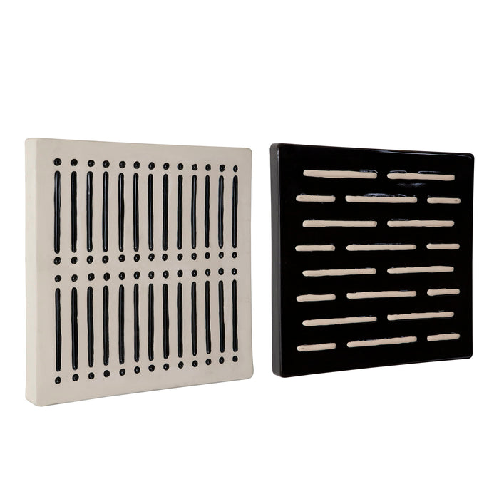 Domino Effect - Modern Wall Decor (Set of 2) - Black