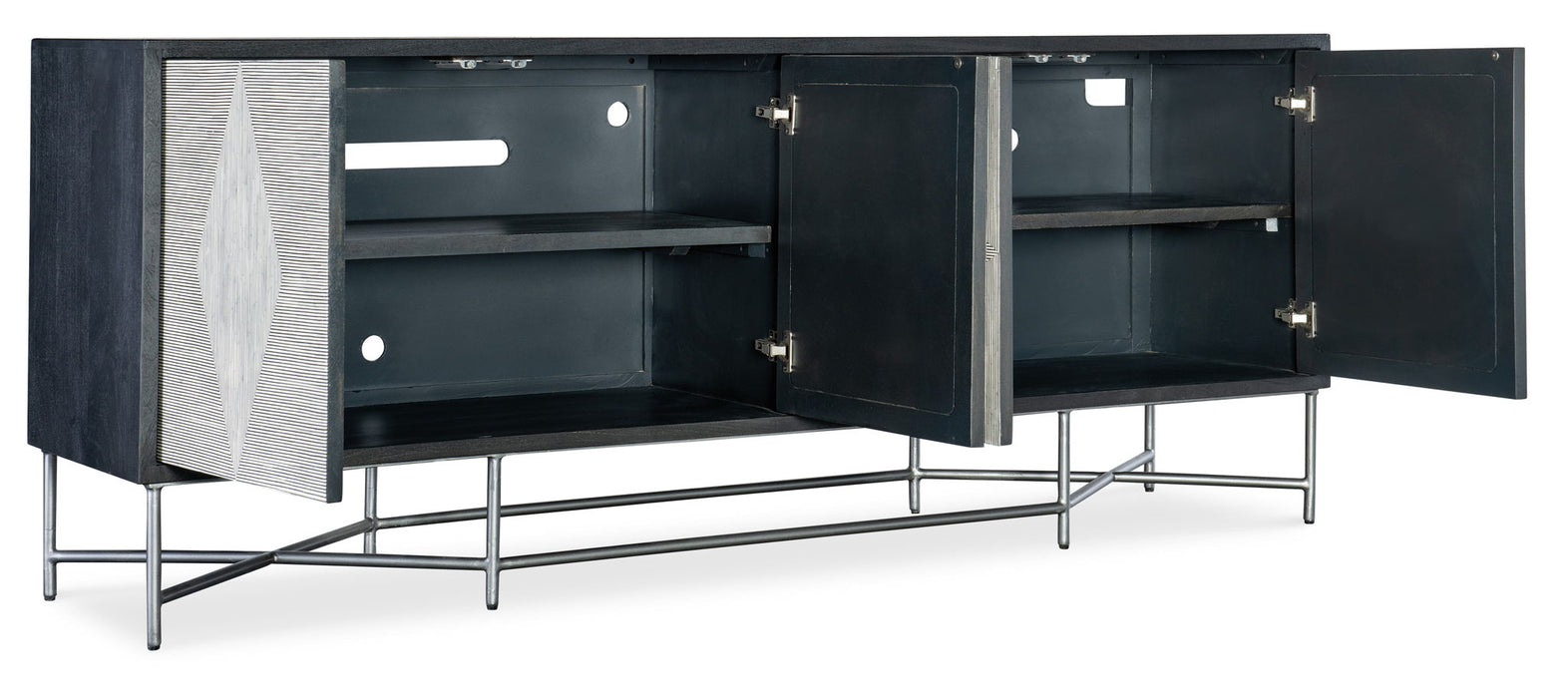 Commerce And Market - Fine Lines Credenza - Dark Gray