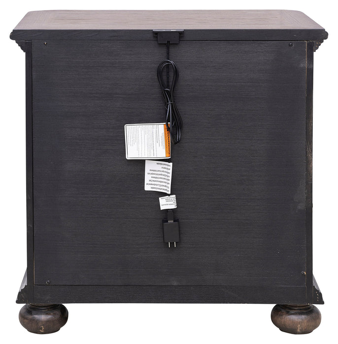 Saddle Creek - Drawer Nightstand - Timber Brown