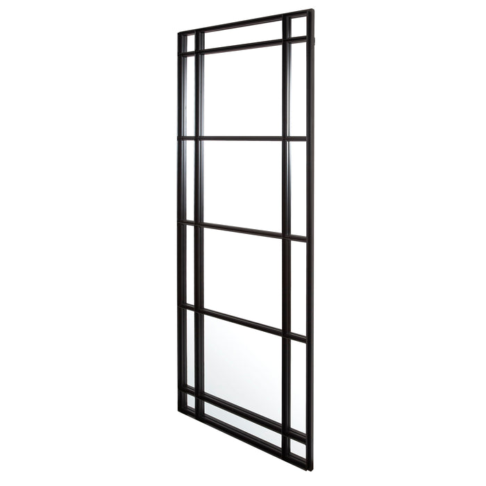 Atticus - Large Rectangular Mirror - Black