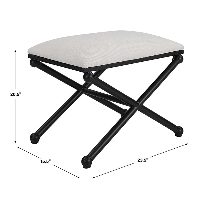 Andrews - Small Bench - White