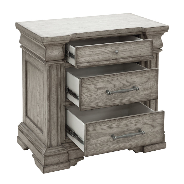 Madison Ridge - 3 Drawer Nightstand - Heritage Taupe