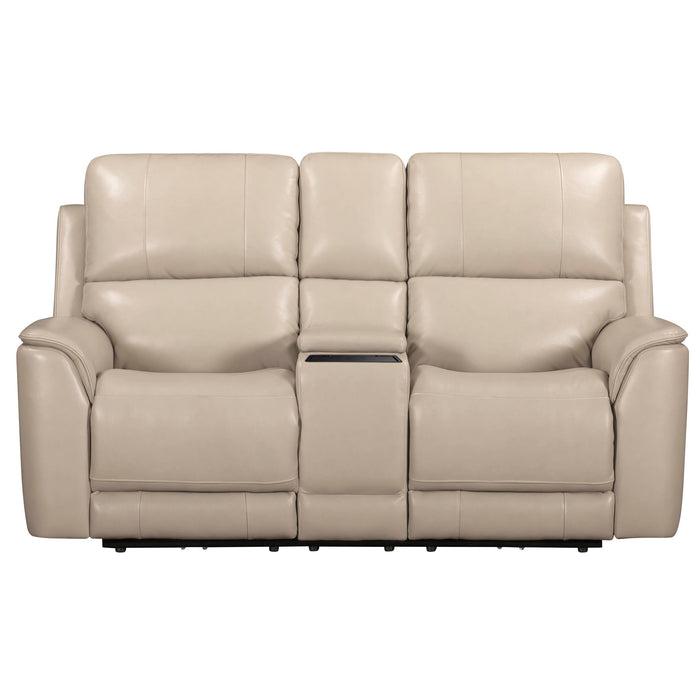 Easton - Zero Gravity Power Reclining Tilt Console Loveseat P3 - Steamboat Quartz