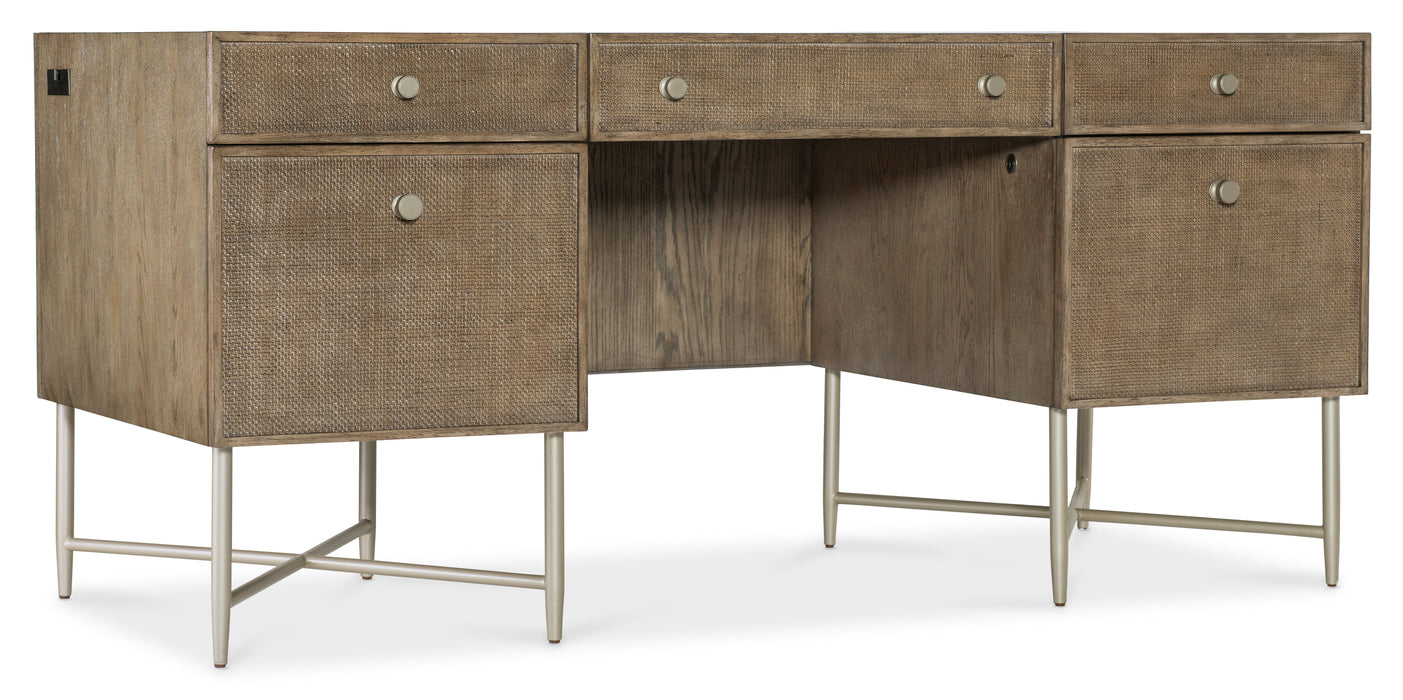 Sonnet - Sonnet Executive Desk - Dark Gray