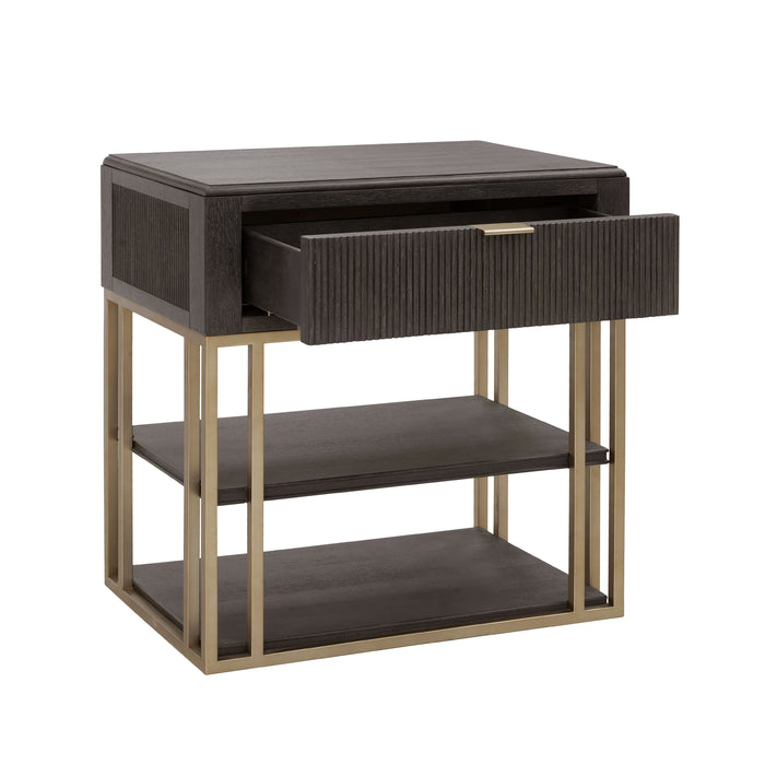 West End Loft - Accent Nightstand with Storage Drawer - Brown