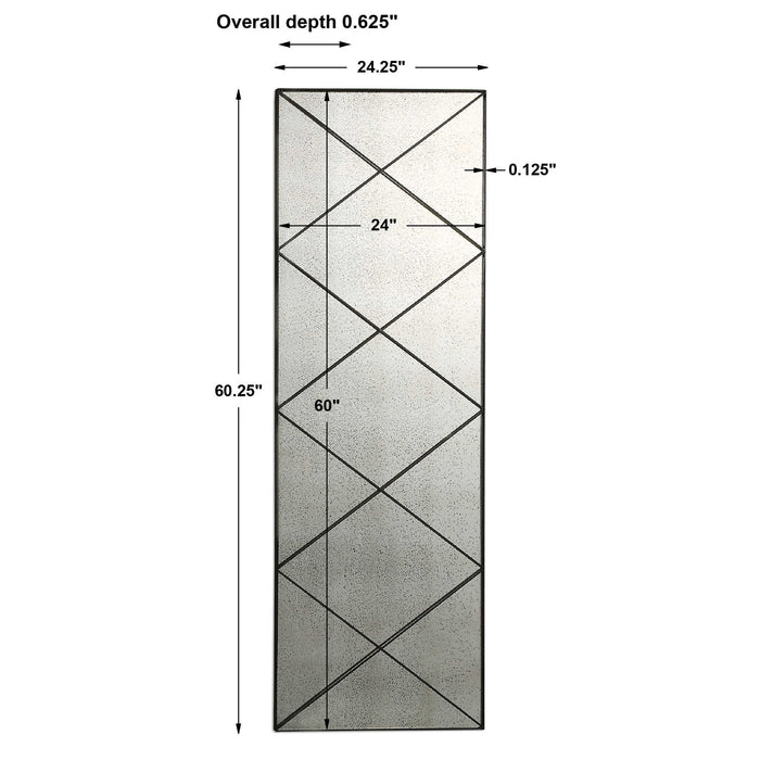 Emporia - Antiqued Mirror - Black