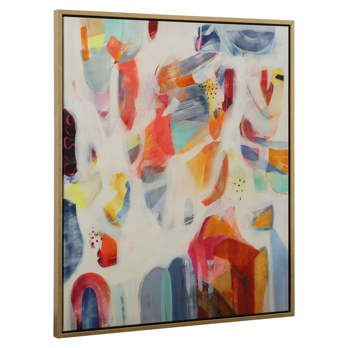 Reawaken - Framed Abstract Art - Orange