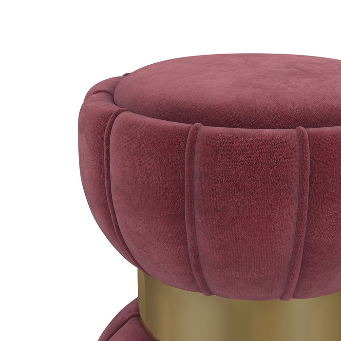 Sora - Round Upholstered Ottoman