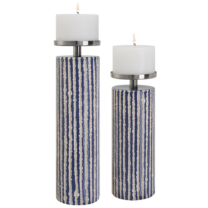 Havana - Candleholders (Set of 2) - Blue