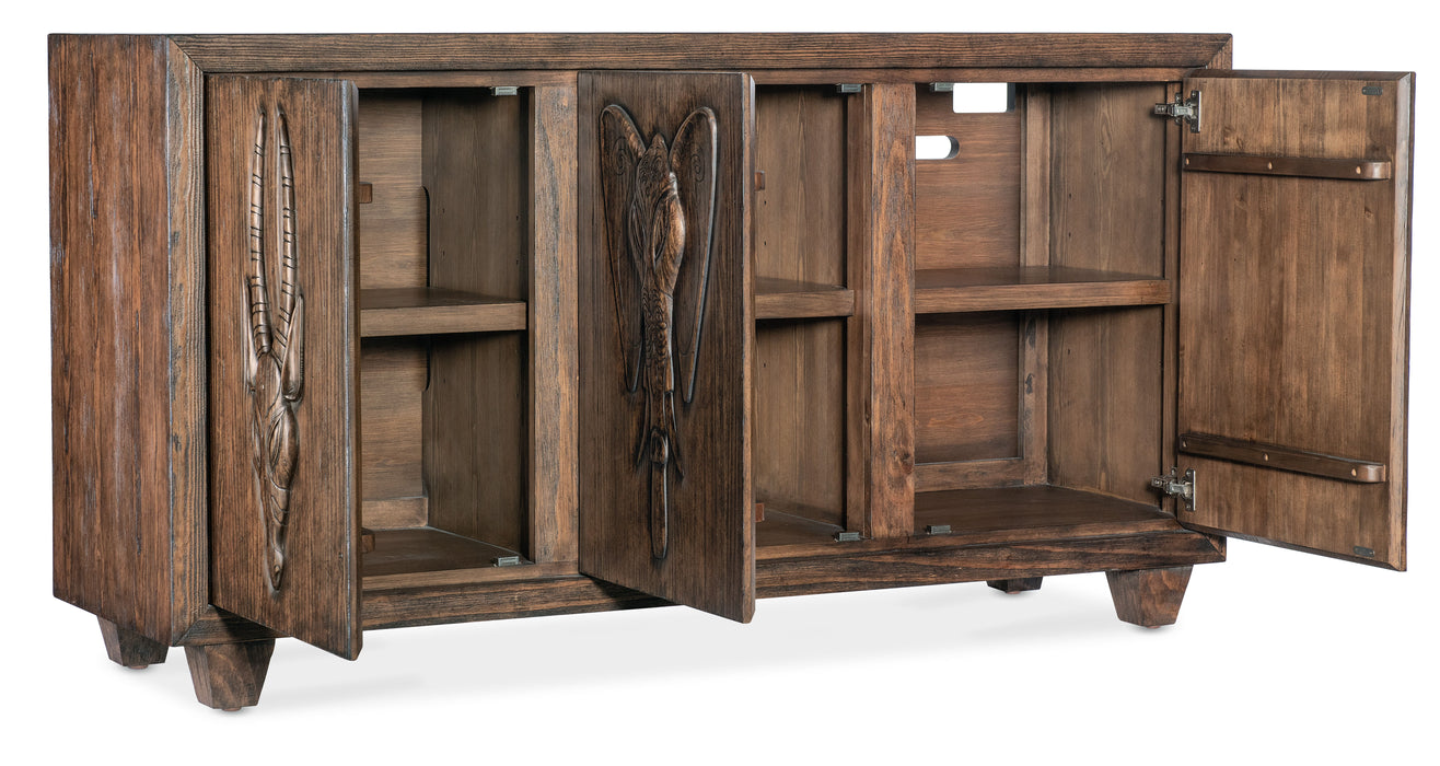 Commerce And Market - Safari Credenza - Dark Brown