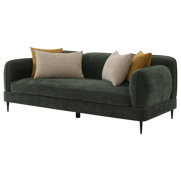 Jade - Chenille Upholstered Modern Track Arm Sofa