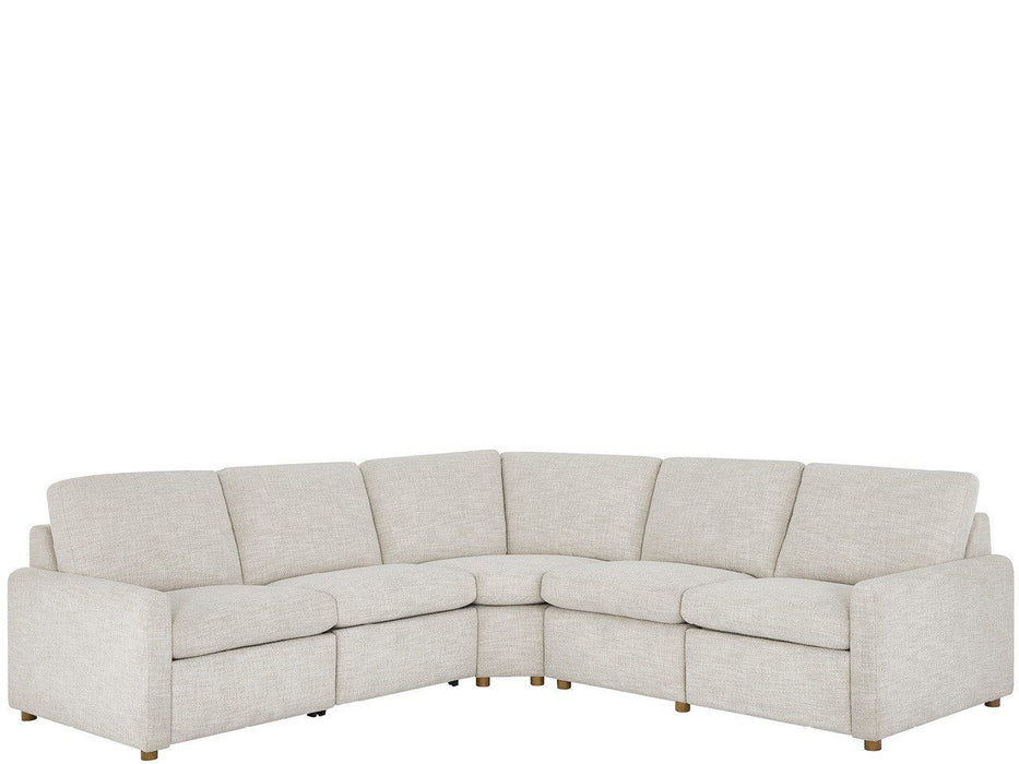Hyde - 5 Piece Sectional - White