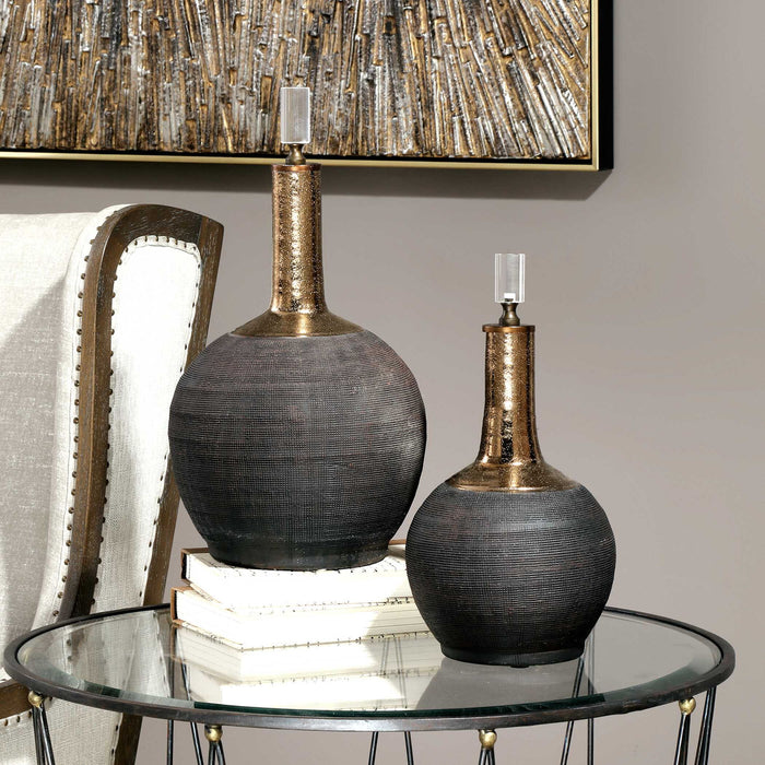 Arnav - Matte Bottles (Set of 2) - Black