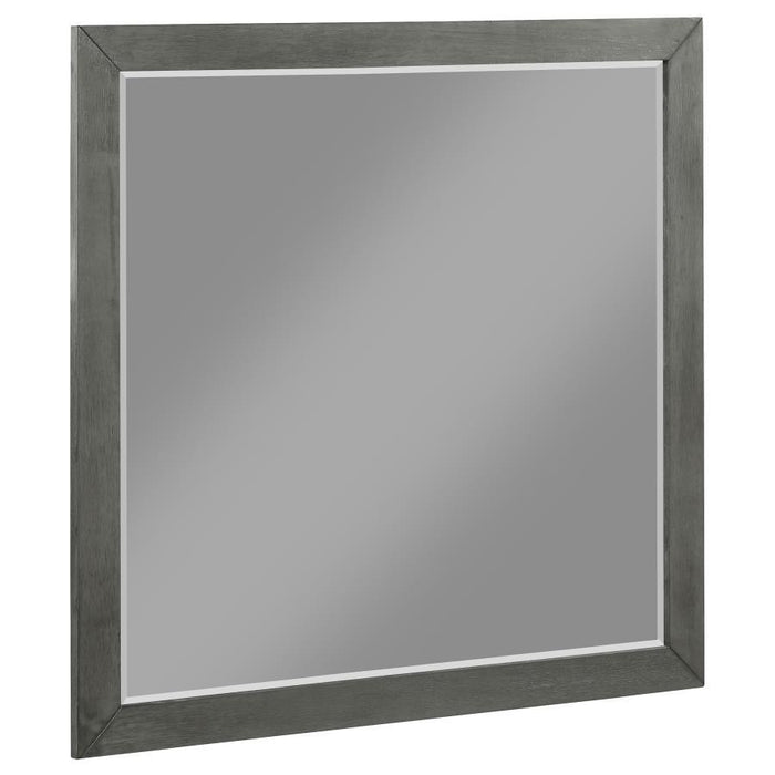 Nathan - Rectangular Dresser Mirror - Gray