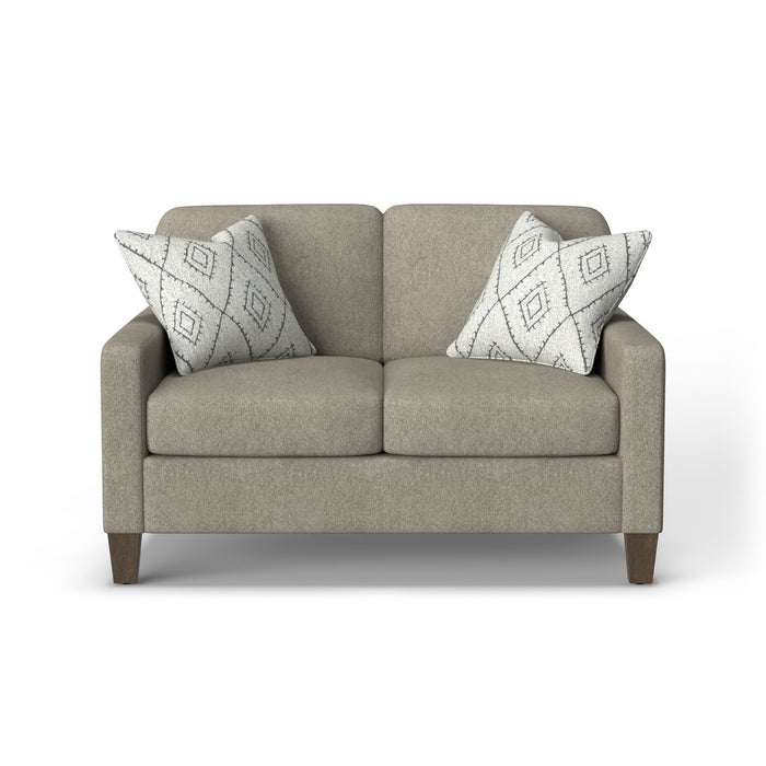 Moxy - Fabric Loveseat With Straight Track Arms