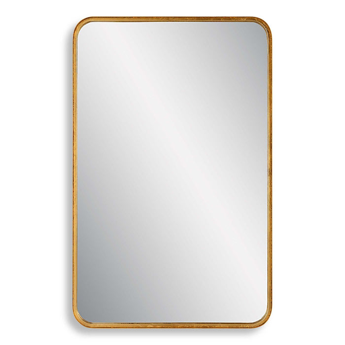 Rounded Corners Mirror - Gold Leaf