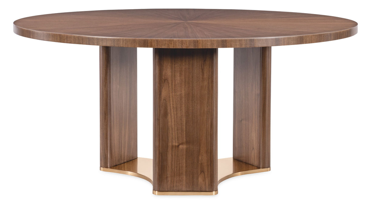 Eleana - Round Dining Table - Medium Wood