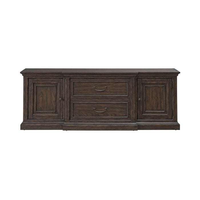 Paradise Valley - 78" Entertainment Console - Dark Brown