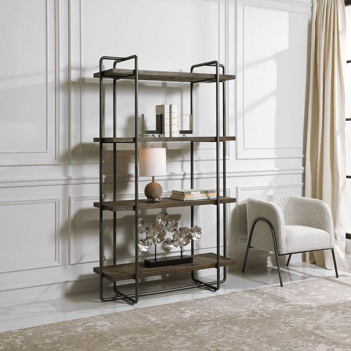 Stilo - Urban Industrial Etagere - Dark Brown