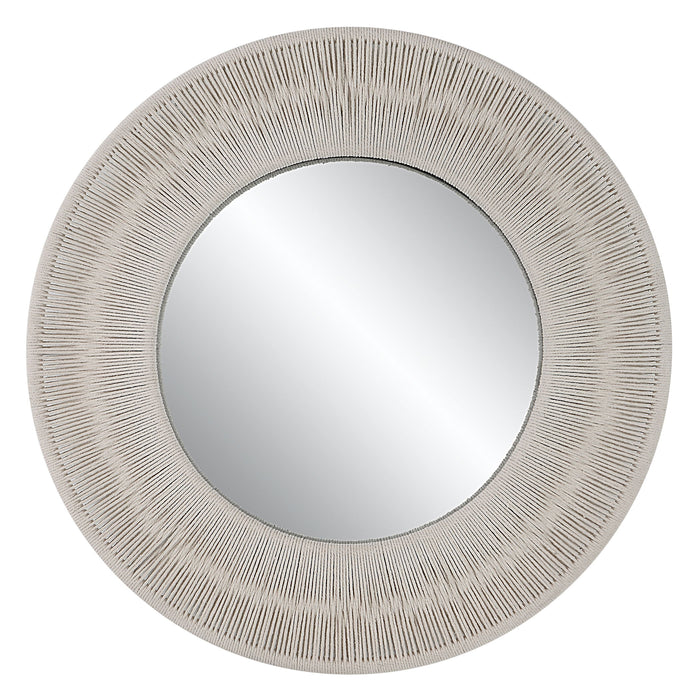 Sailor's Knot - Small Round Mirror - White