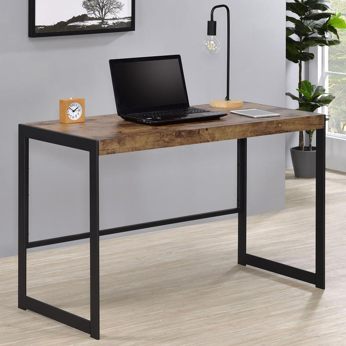 Estrella - Writing Desk - Antique Nutmeg And Gunmetal