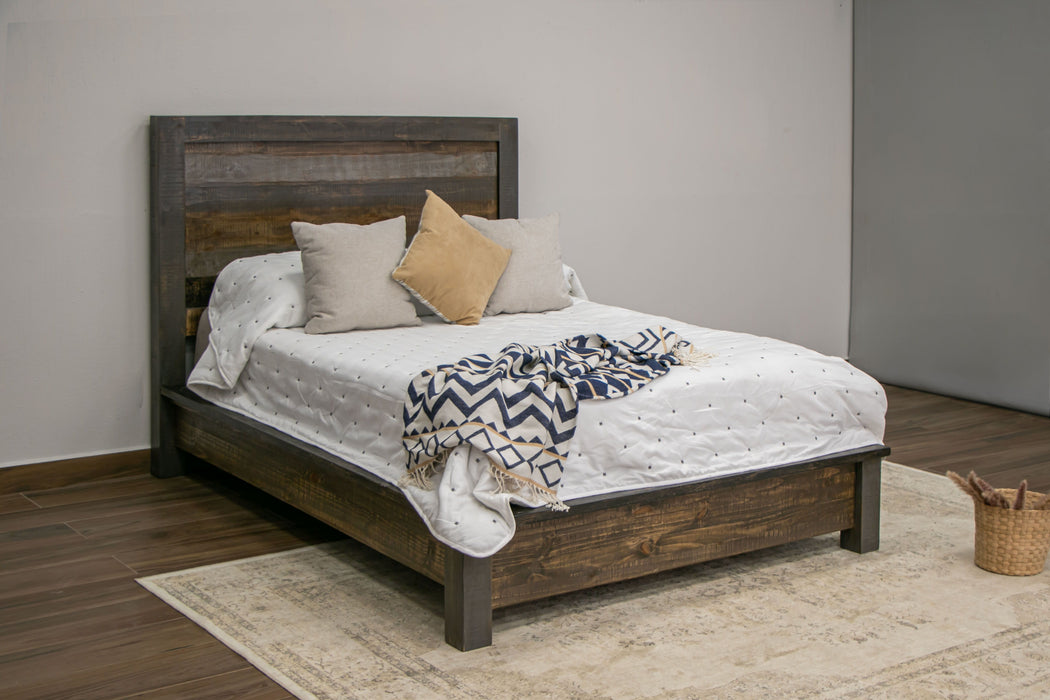 Blacksmith - Full Platform Bed - Truffle Brown / Oil Black