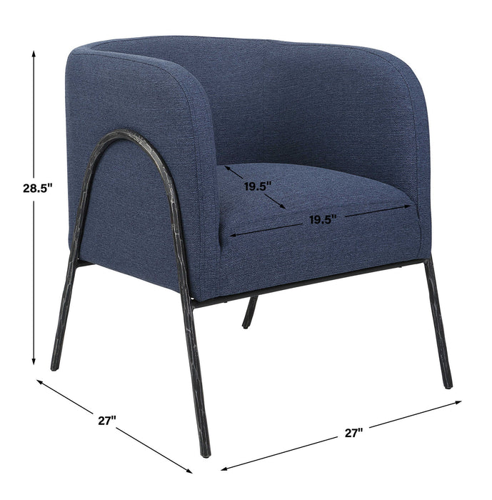 Jacobsen - Barrel Chair - Denim