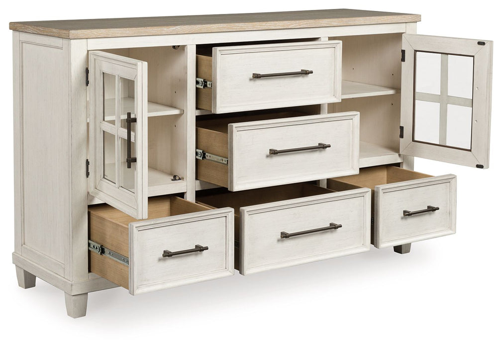 Shaybrock - Dresser - Antique White / Brown Shaybrock - Dresser - Antique White / Brown