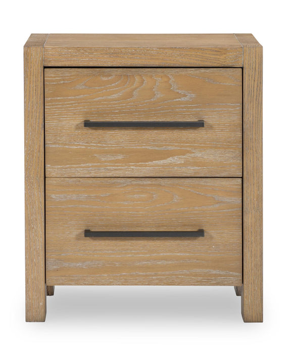 Horizons - 2 Drawers Nightstand - Weathered Oak