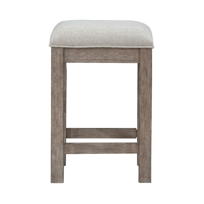 Skyview Lodge - Upholstered Console Stool - Light Brown