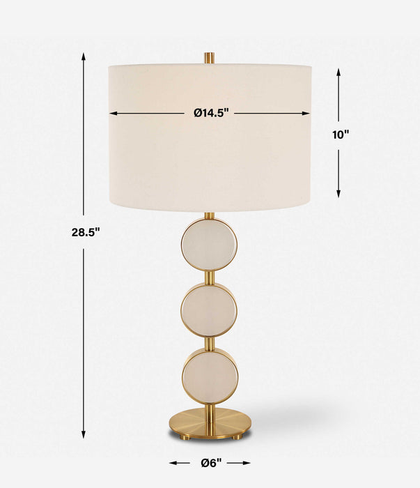 Three Rings - Contemporary Table Lamp - Beige