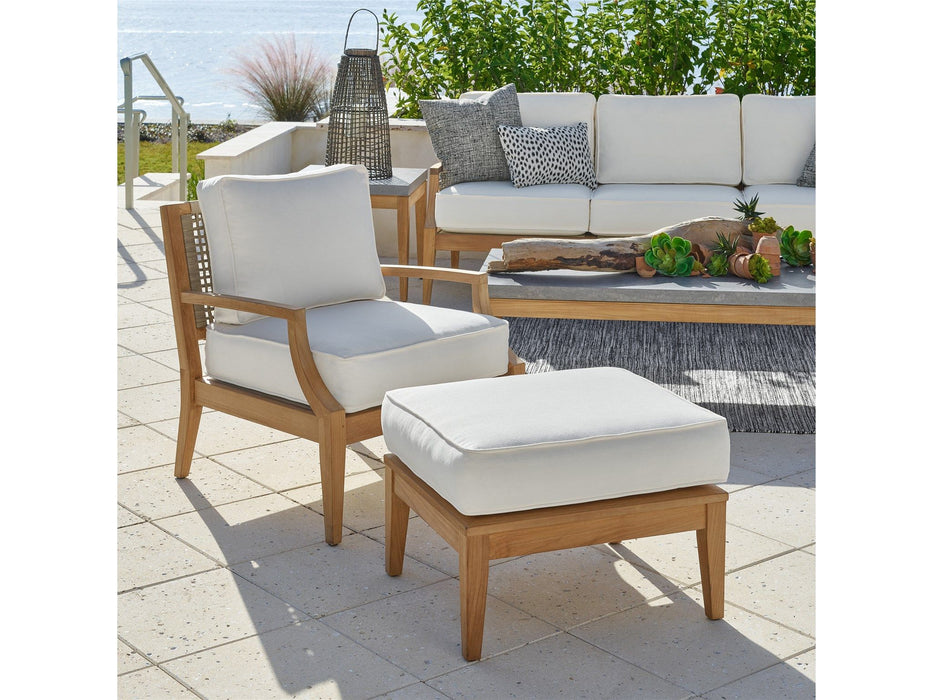 Coastal Living Outdoor - Chesapeake Ottoman - Light Brown